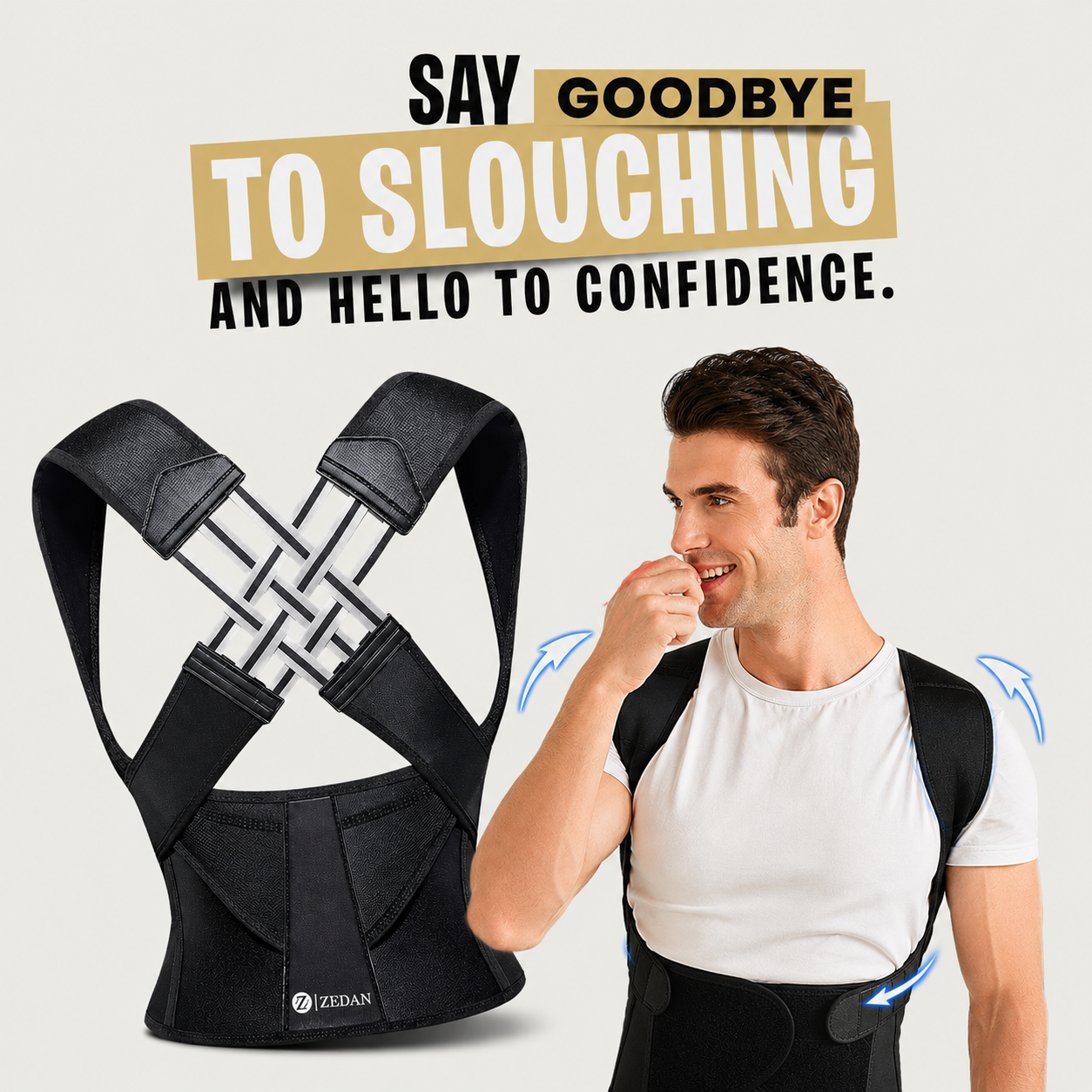 Premium Adjustable Posture Corrector Relieves Back, Neck & Shoulder Pain